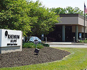 Rhenium Alloys manufacturing facility Rhenium Alloys manufacturing facility in Elyria, Ohio (near Cleveland)